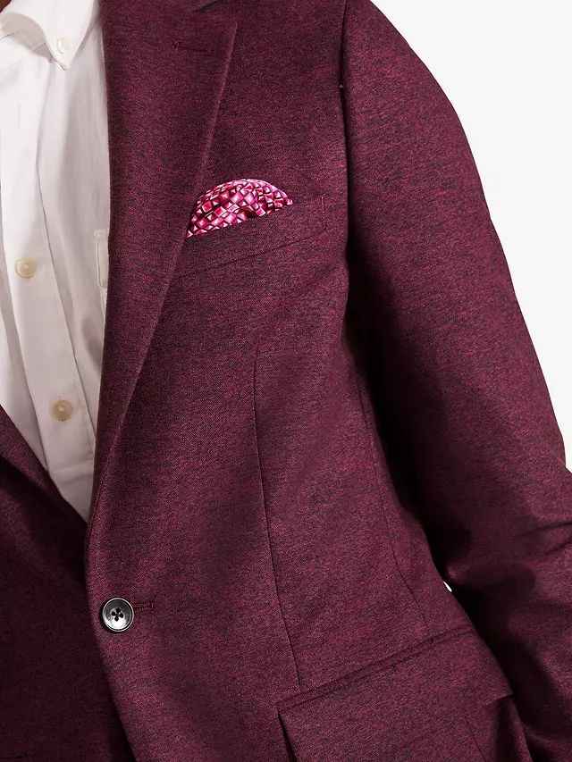 Diseño personalizado de moda 100% lana rojo oscuro de un solo pecho con cuello en V trajes de boda para hombres