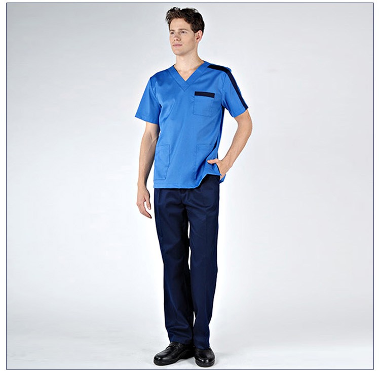 La marina de guerra del OEM crea el sistema médico para requisitos particulares azul de la tapa y de los pantalones del uniforme de la enfermera