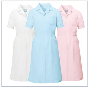 Diseño personalizado Uniforme de enfermera blanco Uniforme de hospital
