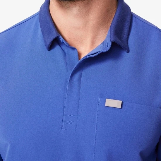 Uniforme de enfermero masculino de diseño personalizado OEM Scrub Suit Healthcare Workwear