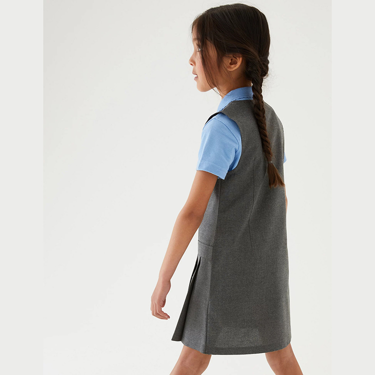 Falda de puente personalizada para niñas, vestido de línea A para niños, diseños de uniformes escolares de jardín de infantes