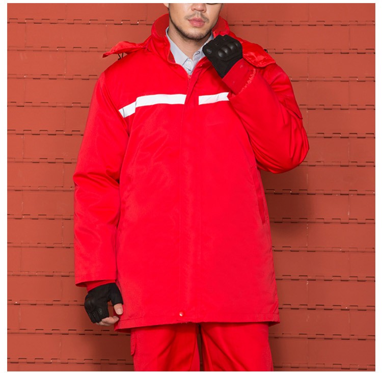 Ropa de trabajador de fábrica de congelación de alimentos Conjunto de uniforme de trabajo cálido de invierno de manga larga personalizado de invierno
