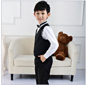 Camisa delantera plisada para niños pequeños con cuello vuelto y manga larga de diseño personalizado