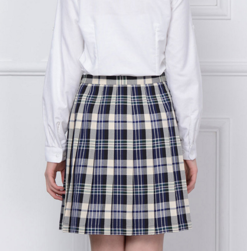 La moda crea faldas plisadas plisadas de la tela escocesa de los uniformes escolares de la muchacha para requisitos particulares