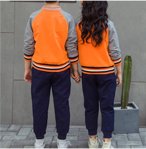 Conjunto de uniforme escolar de chándal de ropa deportiva de entrenamiento de manga larga 
