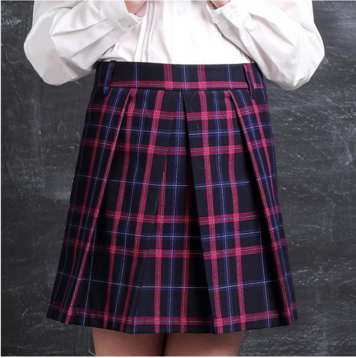 Uniforme escolar de moda faldas plisadas a cuadros uniforme escolar para niñas