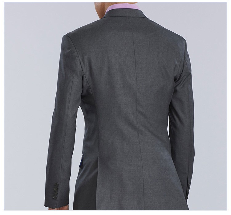 Trajes de chaqueta tejidos con cuello en V de un solo pecho para hombres jóvenes de cuatro piezas de diseño personalizado