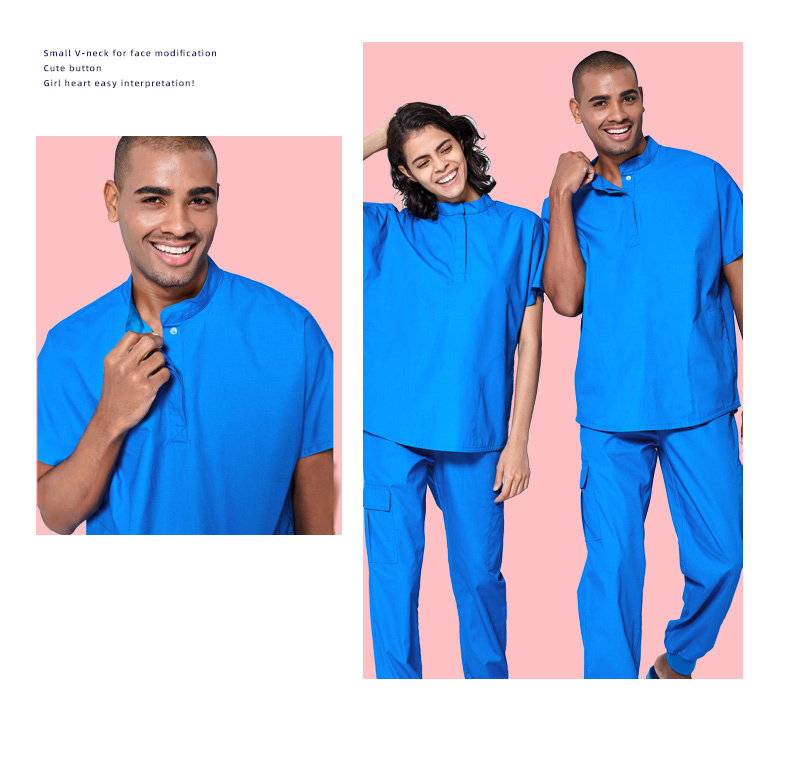 Uniformes de enfermera unisex de diseño personalizado Hospital Medical Scrub Set Doctor Uniform Nursing
