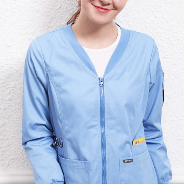 Uniformes de enfermera unisex de moda personalizados para hospital, conjunto de limpieza médica