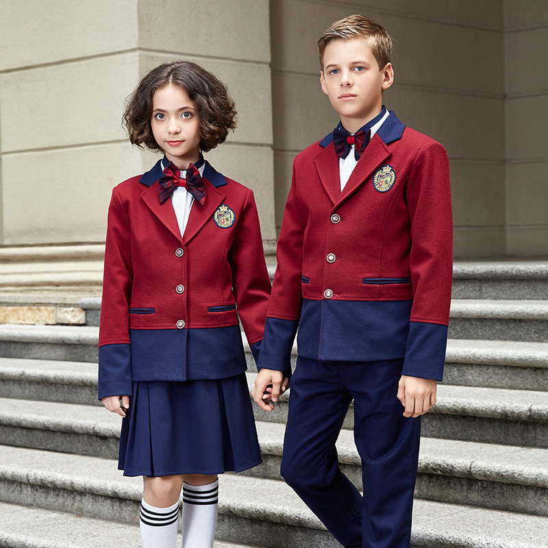 Uniformes escolares de la chaqueta de la chaqueta del muchacho del uniforme escolar de los azules marinos de la ropa de la escuela de los niños del diseño del OEM